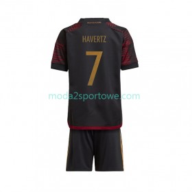Koszulka Niemcy Havertz 7 Dziecięcy Wyjazdowe Stroje Piłkarskie World Cup 2022 Krótki Rękaw